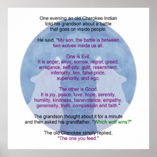 Poster Lobos batendo