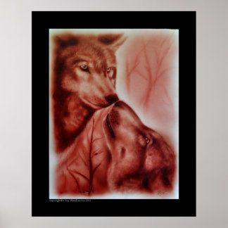 Pôster Lobos de Neve do Alasca