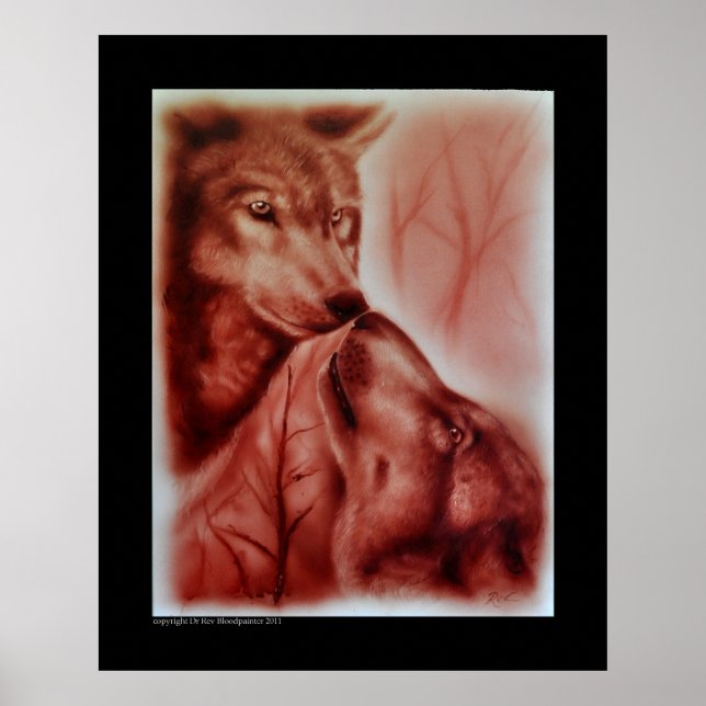 Pôster Lobos de Neve do Alasca (Frente)