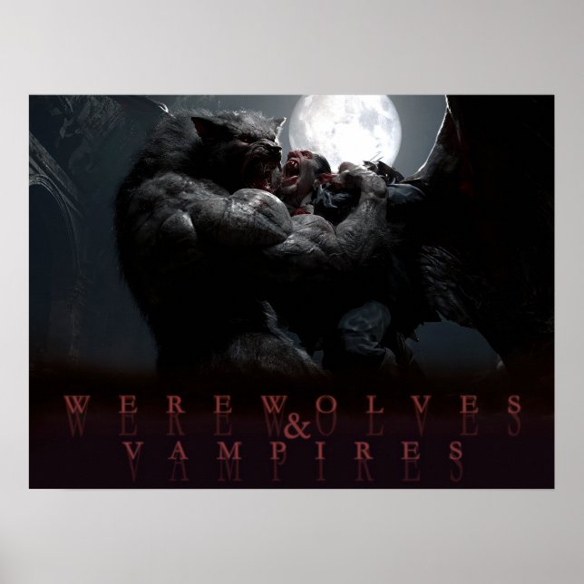 Poster Lobos e Vampiros - Domínio (Frente)