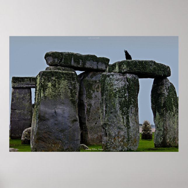 Pôster Local antigo de Stonehenge Standby Stones & Rook (Frente)