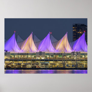Poster Local Do Canadá À Noite