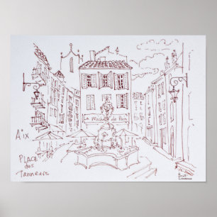 Pôster Local dos Tanneurs Aix en Provence, França