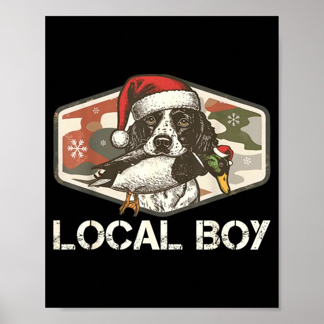 Poster Local Southern Boy Duck Hunting Black Lab Outdoor  (Frente)