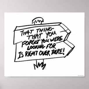 Pôster Localizando sinal de coisas perdidas