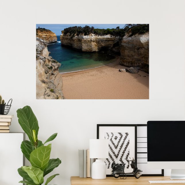 Poster Loch Ard Gorge, Grande Oceano Road Austrália (Escritório em casa)