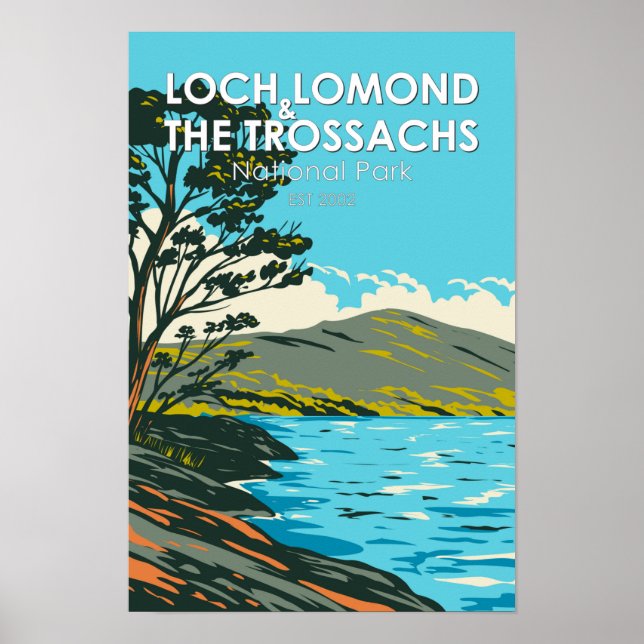 Poster Loch Lomond e Trossachs National Park (Frente)