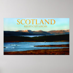 Poster lochs scotland do corte de Kelly