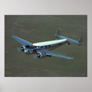 Pôster Lockheed, 12A Electra, aviação 1938_Classic