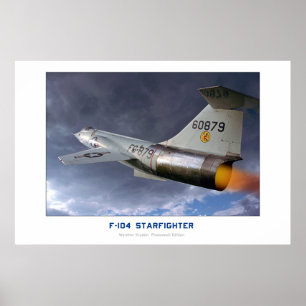 Pôster Lockheed F-104 Starfighter
