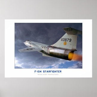 Pôster Lockheed F-104 Starfighter