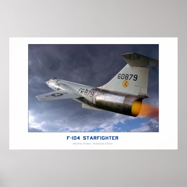 Pôster Lockheed F-104 Starfighter (Frente)