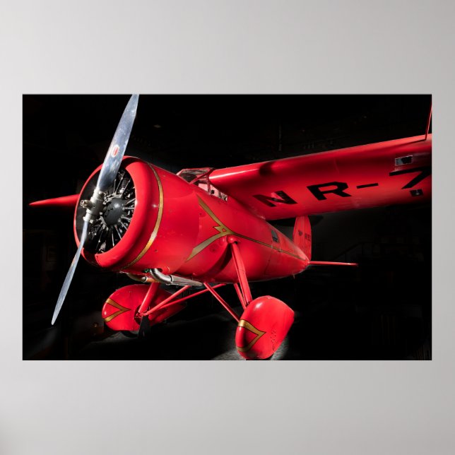 Poster Lockheed Vega 5B, Amelia Earhart Canvas Print (Frente)