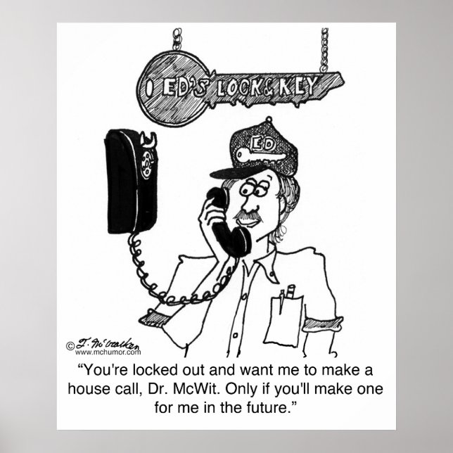 Pôster Locksmith Won't Make a House Call (Frente)