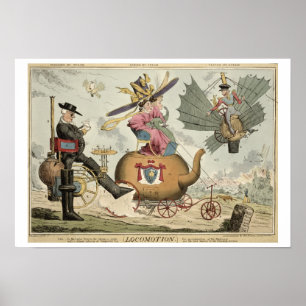Poster Locomotion - Walking by Steam, Riding by Steam, Fl