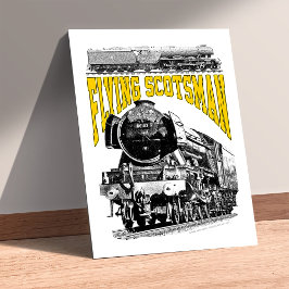 Poster Locomotiva a Vapor Flying Scotsman. Trem LNER 1923
