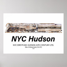 Locomotiva a Vapor NYC Dreyfuss Hudson. Perfil