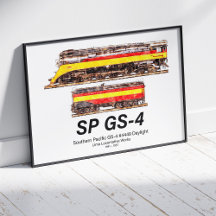 Locomotiva a Vapor Southern Pacific GS-4 Daylight