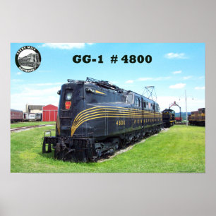 Pôster Locomotiva da ferrovia da Pensilvânia GG-1 #4800 -