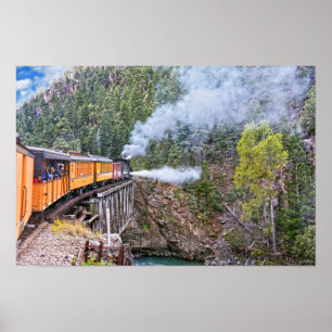 Poster Locomotiva da Ferrovia Durango e Silverton Blowdow