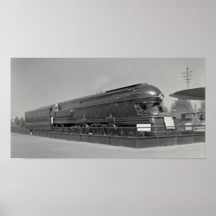 Poster Locomotiva da Pensilvânia Railroad Class S1 - 1939