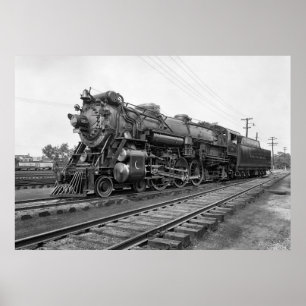 Pôster LOCOMOTIVA de VAPOR C. LIMITADO CRESCENTE 1927