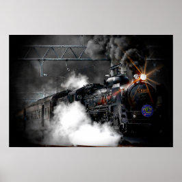 Poster Locomotiva do Comboio a Vapor