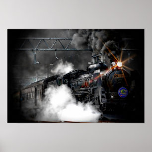 Poster Locomotiva do Comboio a Vapor