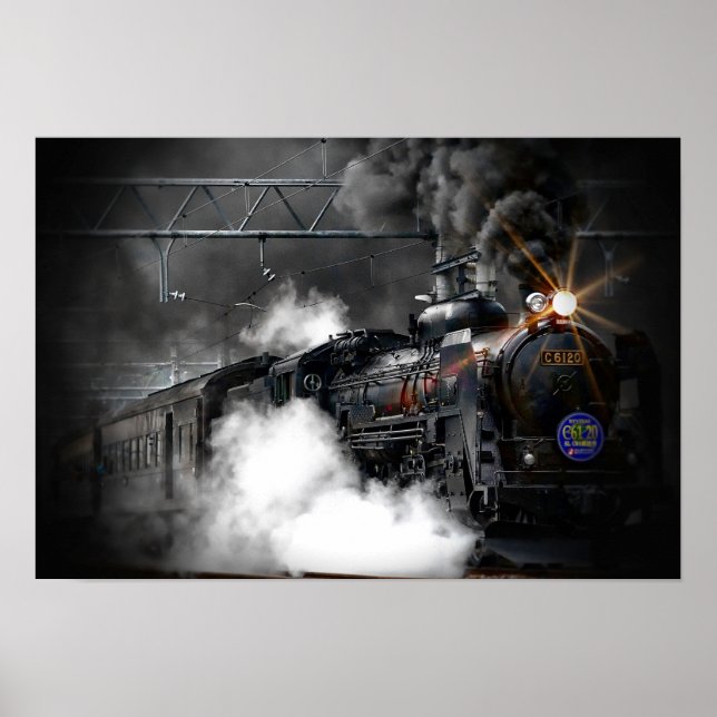 Poster Locomotiva do Comboio a Vapor (Frente)