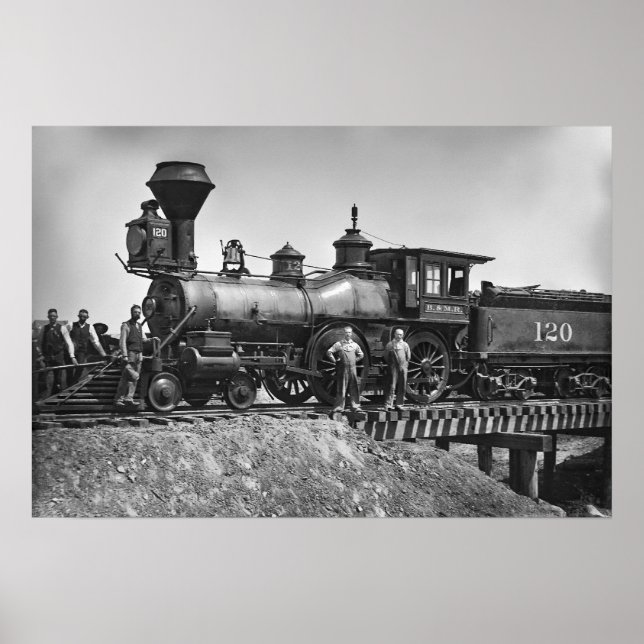 Pôster Locomotiva Ferroviária Antecipada (Frente)