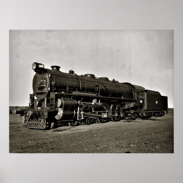 Poster Locomotiva Sul-Australiana 600 Classe (Frente)
