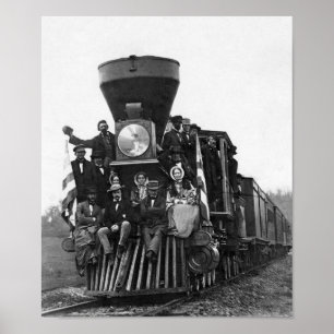 Poster Locomotive On The Baltimore and Ohio Railroad