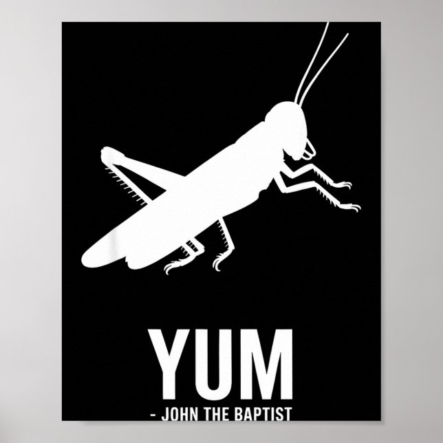 Poster Locust John The Baptist Funny Christian New Testam (Frente)