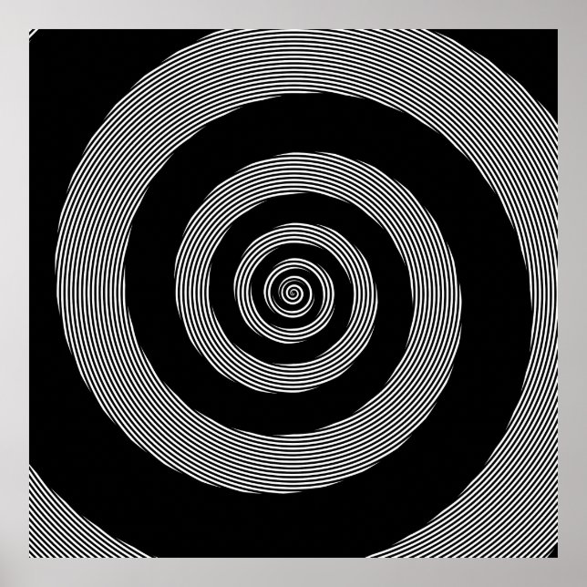 Poster Logarithmic Spiral Over Linear Spiral (Frente)