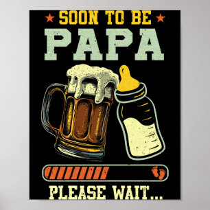 Poster Logo de Anúncio de Gravidez Pai Prestes a Ser 2025