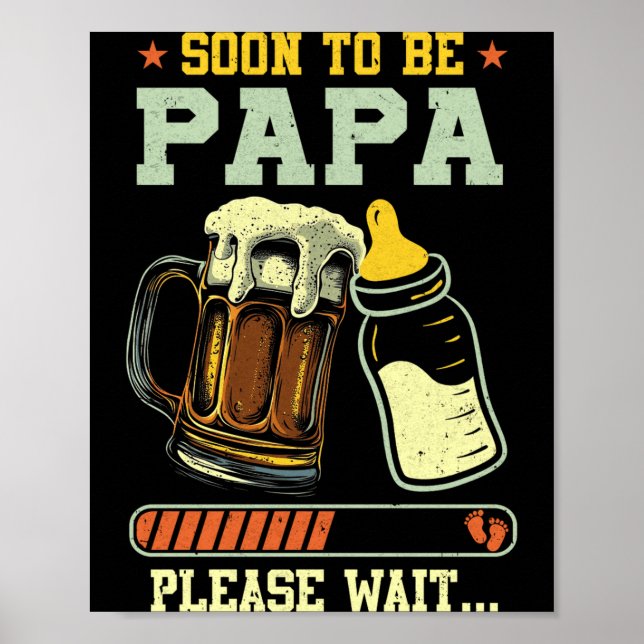 Poster Logo de Anúncio de Gravidez Pai Prestes a Ser 2025 (Frente)
