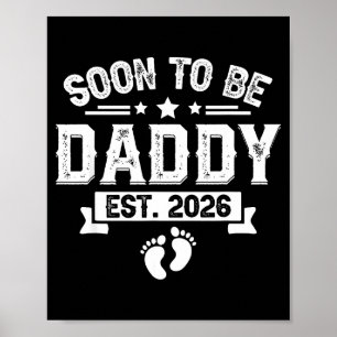 Poster Logo Será Pai Est. 2026 Dia dos Pais Primeira Vez