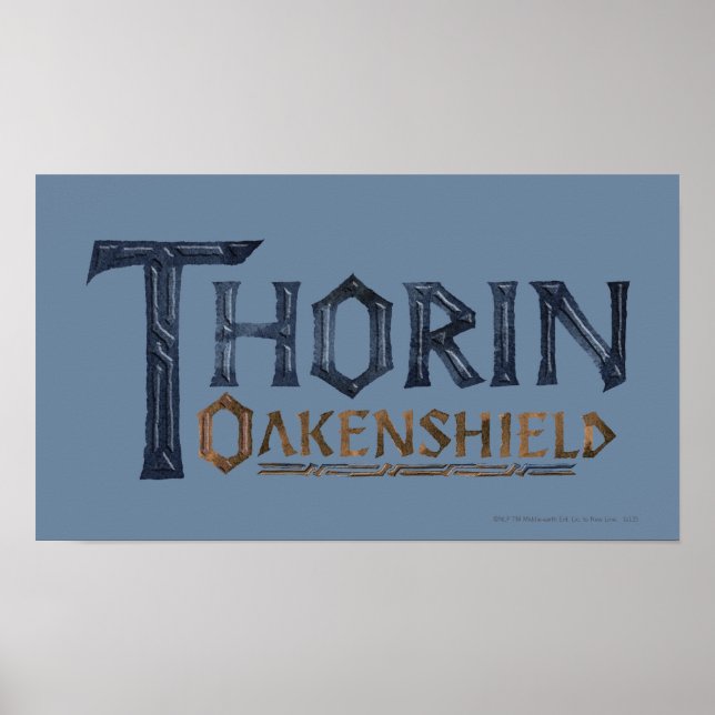 Poster Logo THORIN OAKENSHIELD™ azul (Frente)