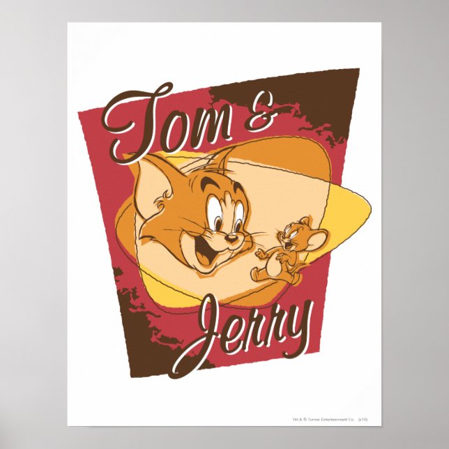 Pôster Logotipo 2 do Tom e do Jerry (Frente)