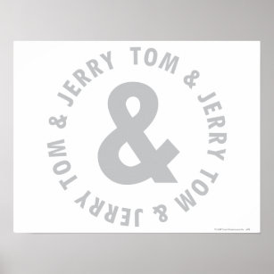 Pôster Logotipo 2 do Tom e do Jerry Round