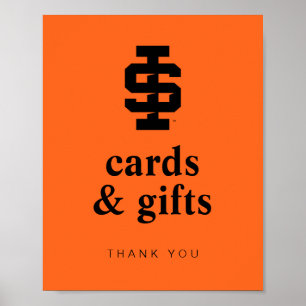 Poster Logotipo Bold Bengals da Universidade Estadual de 