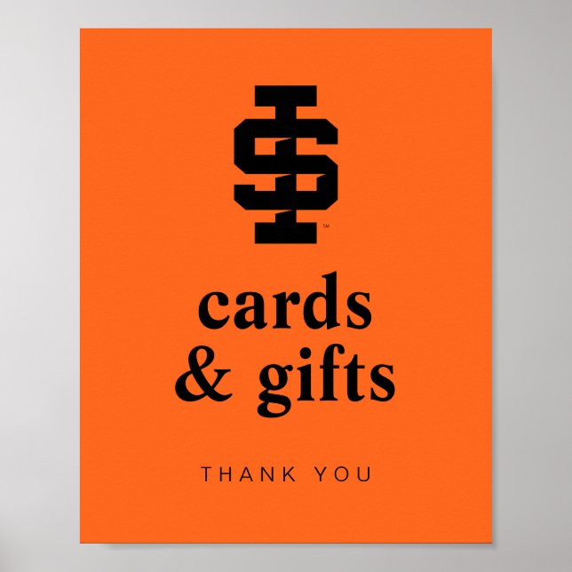 Poster Logotipo Bold Bengals da Universidade Estadual de  (Frente)