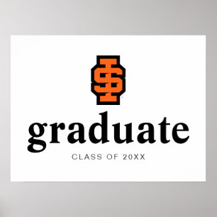 Poster Logotipo Bold Bengals da Universidade Estadual de