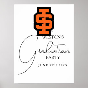 Poster Logotipo Bold Bengals da Universidade Estadual de 