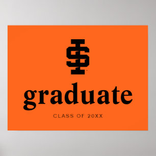 Poster Logotipo Bold Bengals da Universidade Estadual de 