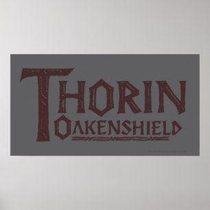 Pôster Logotipo Brown de THORIN OAKENSHIELD™