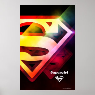 Poster Logotipo Colorido da Supergirl