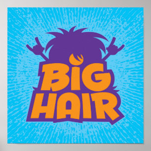 Poster Logotipo da Banda do cabelo grande