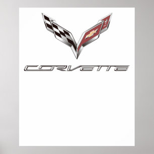 Poster logotipo da corvette