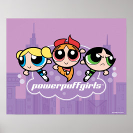 Poster Logotipo da equipe de garotas Powerpuff